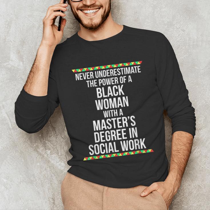 Queen MSW Social Work Masters Graduation Unisex Long Sleeve T-Shirt