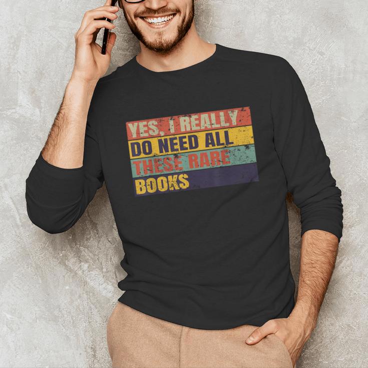 Rare Book Collector Antiquarian Antique Books Collecting Unisex Long Sleeve T-Shirt