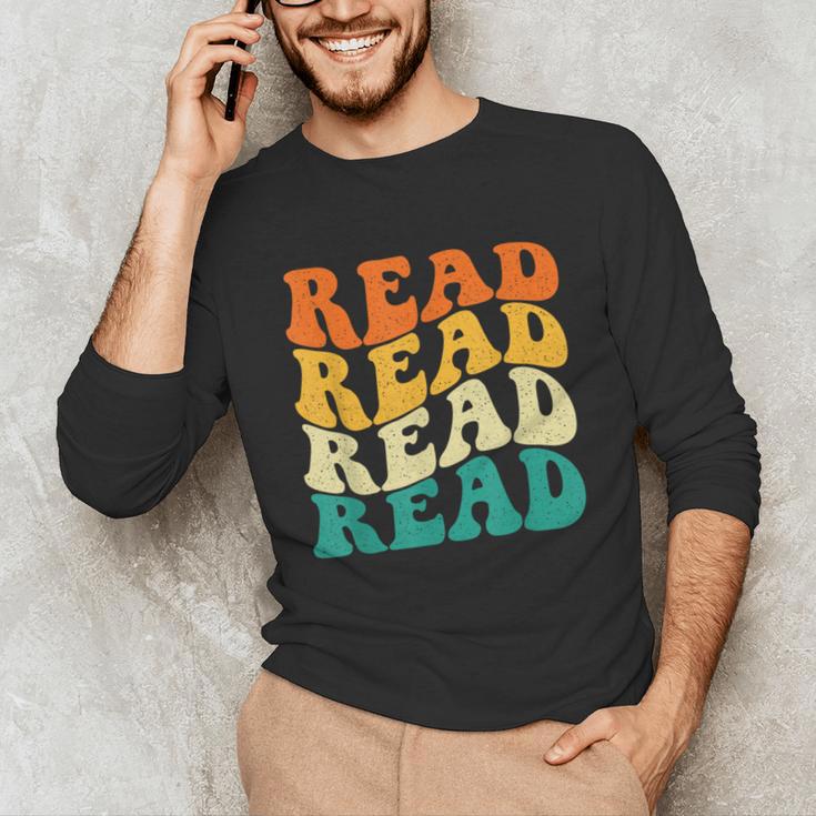Read Read Read Read Book Lover Reading Bookworm Reader Unisex Long Sleeve T-Shirt