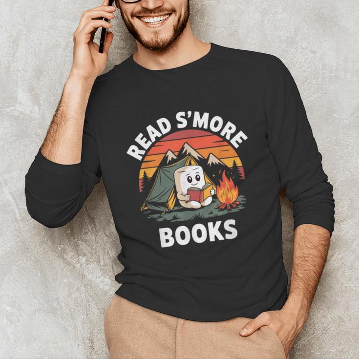 Read S'More Books Cute Campfire Reading Book Lovers Unisex Long Sleeve T-Shirt