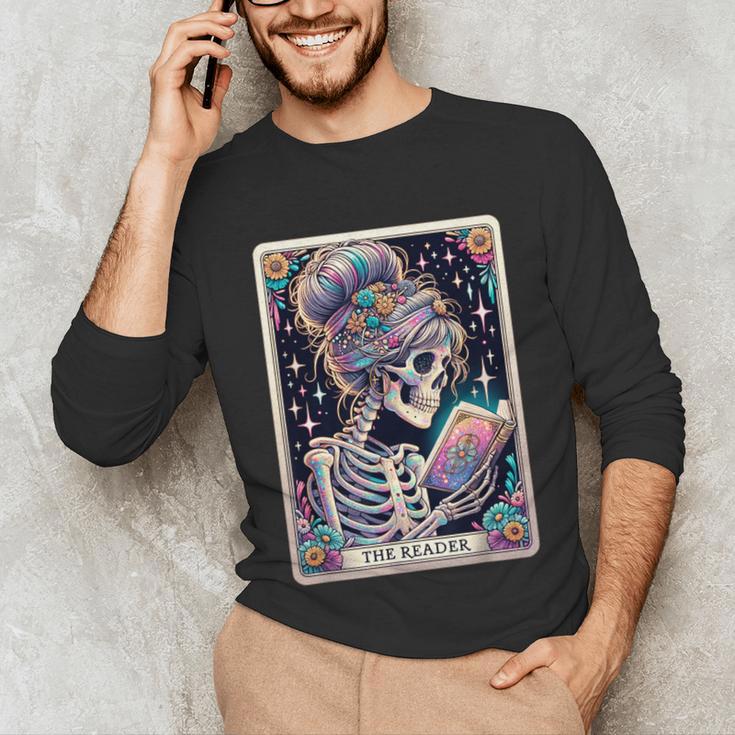 The Reader Tarot Card Women Book Lover Librarian Read Unisex Long Sleeve T-Shirt The Reader Tarot Card Women Book Lover Librarian Read Unisex Long Sleeve T-Shirt