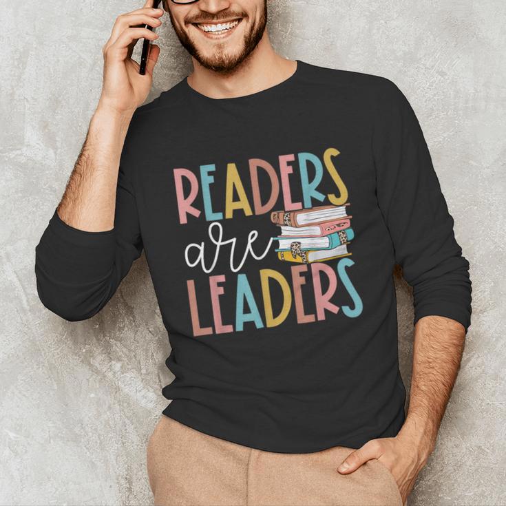 Readers Are Leaders Reading Book Lovers Teacher Women Kids Unisex Long Sleeve T-Shirt Readers Are Leaders Reading Book Lovers Teacher Women Kids Unisex Long Sleeve T-Shirt