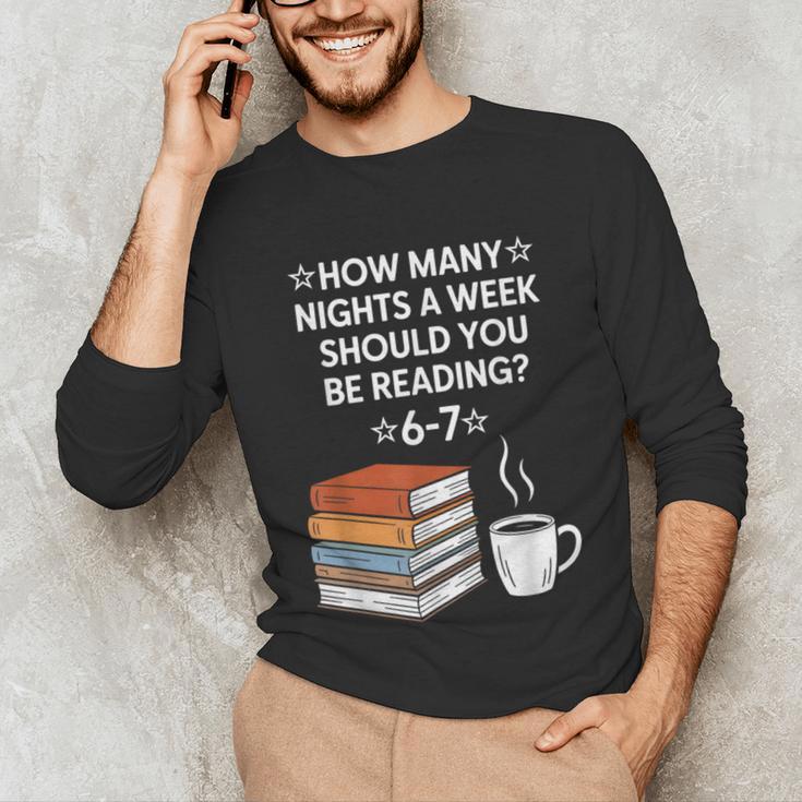 Reading 6-7 Six Seven Meme English Teacher Book Lover Unisex Long Sleeve T-Shirt Reading 6-7 Six Seven Meme English Teacher Book Lover Unisex Long Sleeve T-Shirt