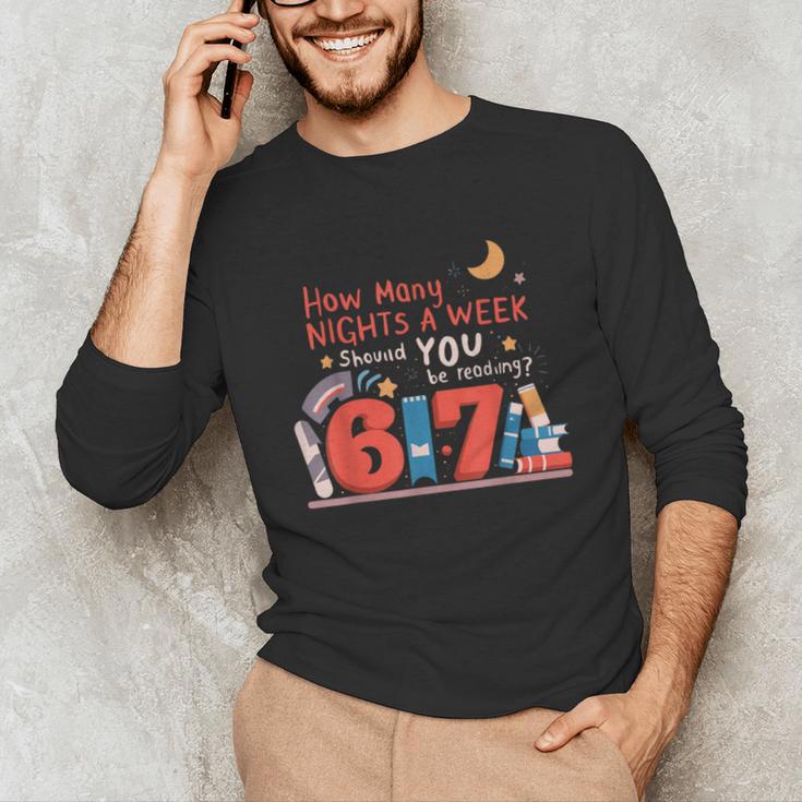 Reading 67 Meme English Teacher 67 Book Lover Humor Unisex Long Sleeve T-Shirt Reading 67 Meme English Teacher 67 Book Lover Humor Unisex Long Sleeve T-Shirt