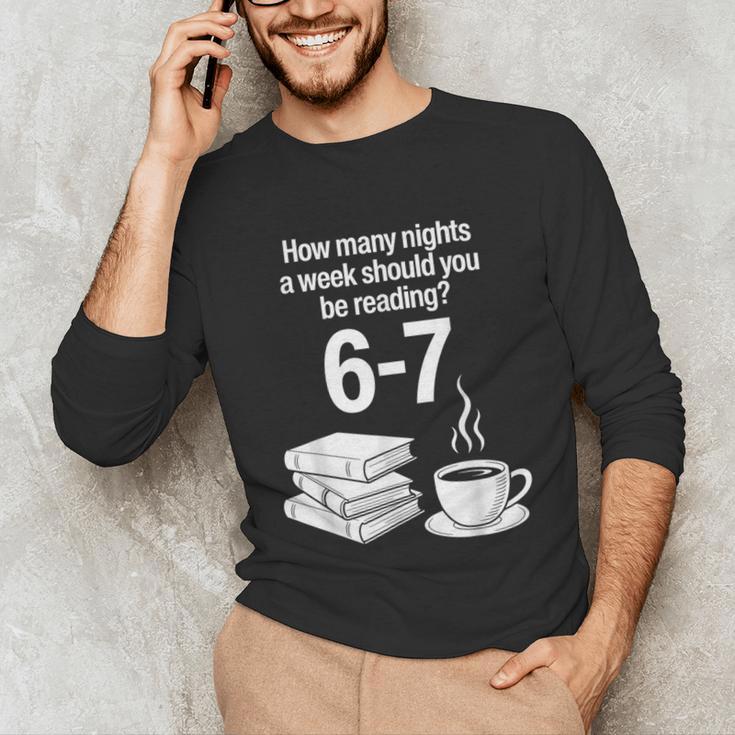 Reading 67 Meme English Teacher Book Lover Unisex Long Sleeve T-Shirt