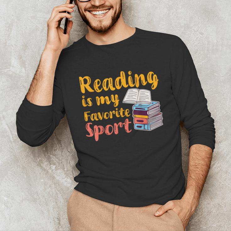 Reading Is My Favorite Sport Book Lovers Unisex Long Sleeve T-Shirt Reading Is My Favorite Sport Book Lovers Unisex Long Sleeve T-Shirt