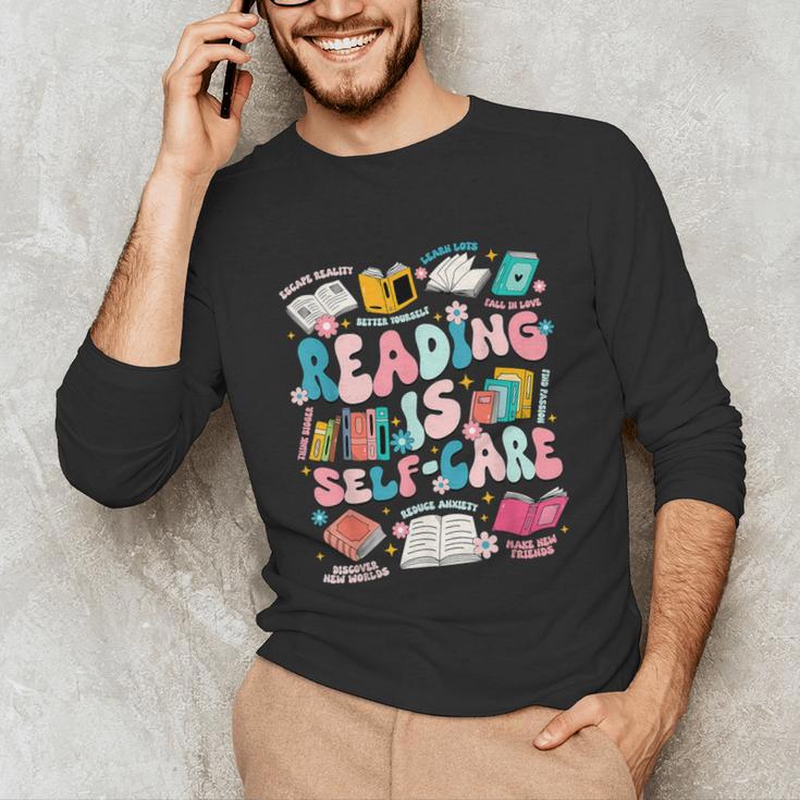 Reading Is Self-Care Book Lover Teacher Student Men Women Unisex Long Sleeve T-Shirt Reading Is Self-Care Book Lover Teacher Student Men Women Unisex Long Sleeve T-Shirt