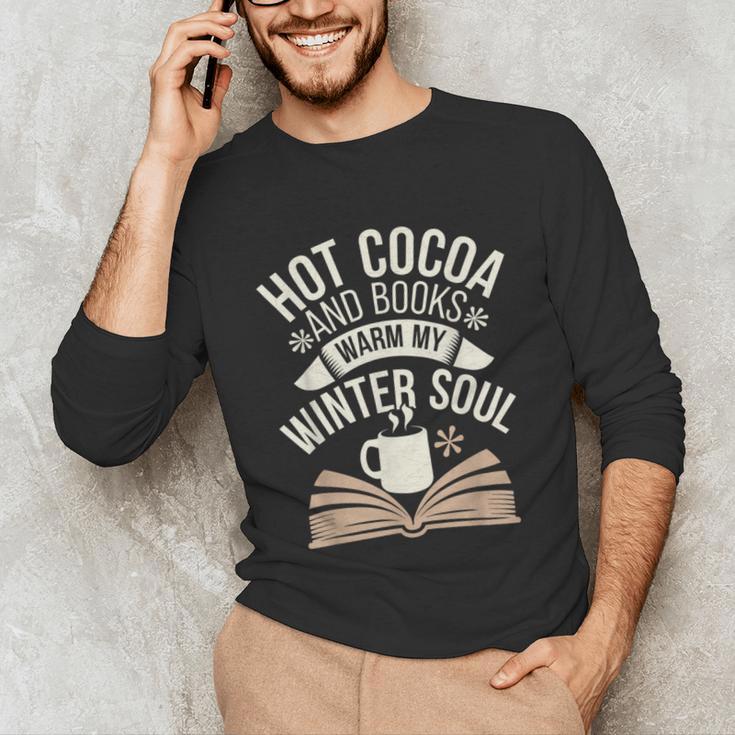 Reading All Winter Cozy Book Lover And Literary Escape Unisex Long Sleeve T-Shirt