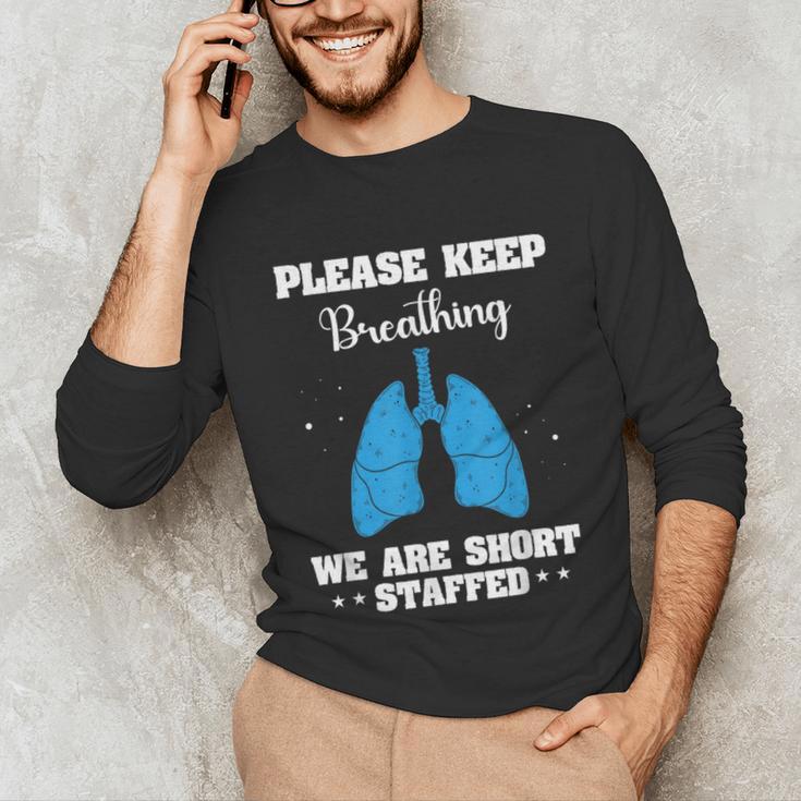 Respiratory Therapist Appreciation RT School Graduation Unisex Long Sleeve T-Shirt