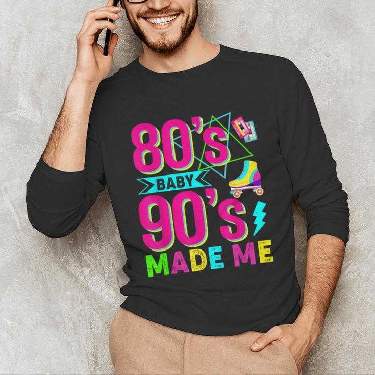 Retro 1980s 80's Baby 1990s 90's Made Me Nostalgia Vibes Unisex Long Sleeve T-Shirt Retro 1980s 80's Baby 1990s 90's Made Me Nostalgia Vibes Unisex Long Sleeve T-Shirt