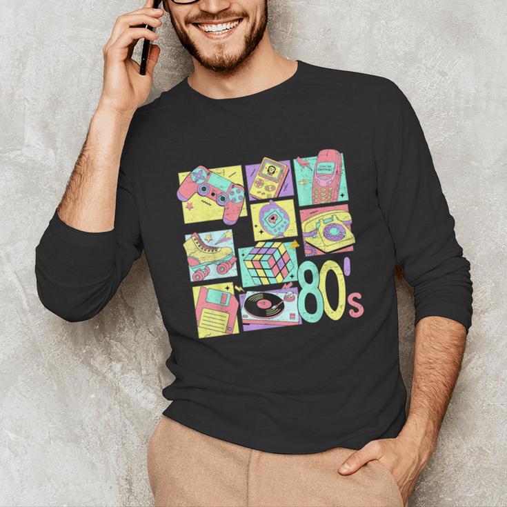 Retro 80s Nostalgia 1980s Throwback Party Costume Unisex Long Sleeve T-Shirt