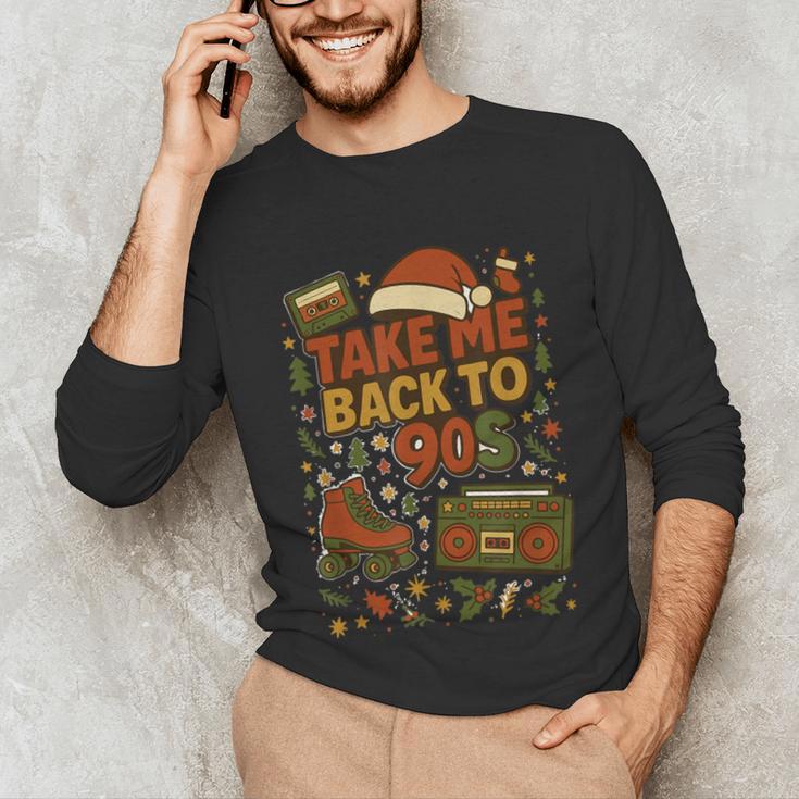 Retro 90s 80s Baby Christmas Holiday Nostalgia Unisex Long Sleeve T-Shirt Retro 90s 80s Baby Christmas Holiday Nostalgia Unisex Long Sleeve T-Shirt