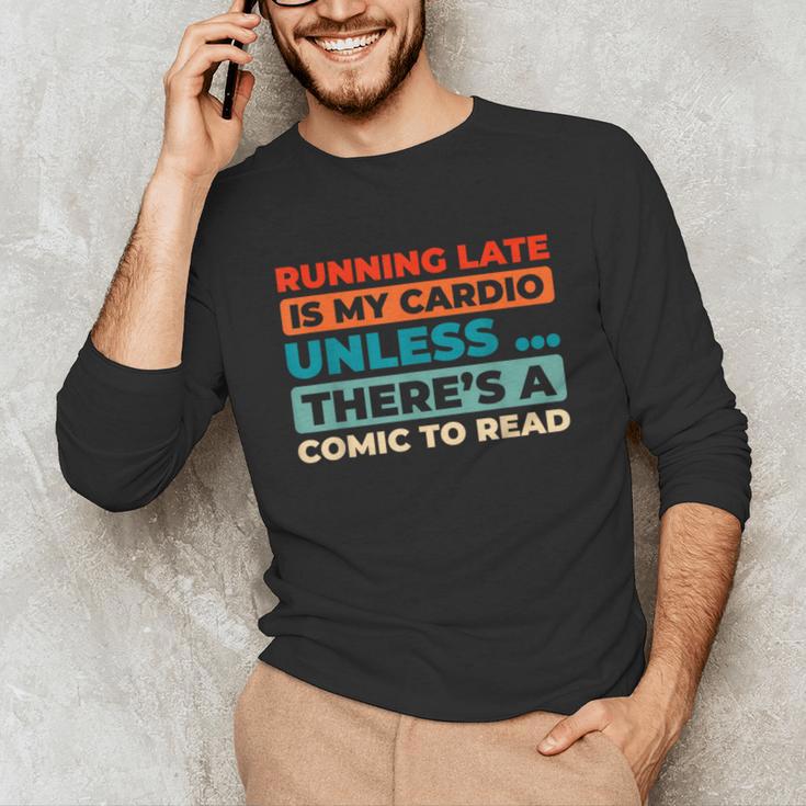 Retro Art Graphic Novels Superheroes Vintage Comic Books Unisex Long Sleeve T-Shirt