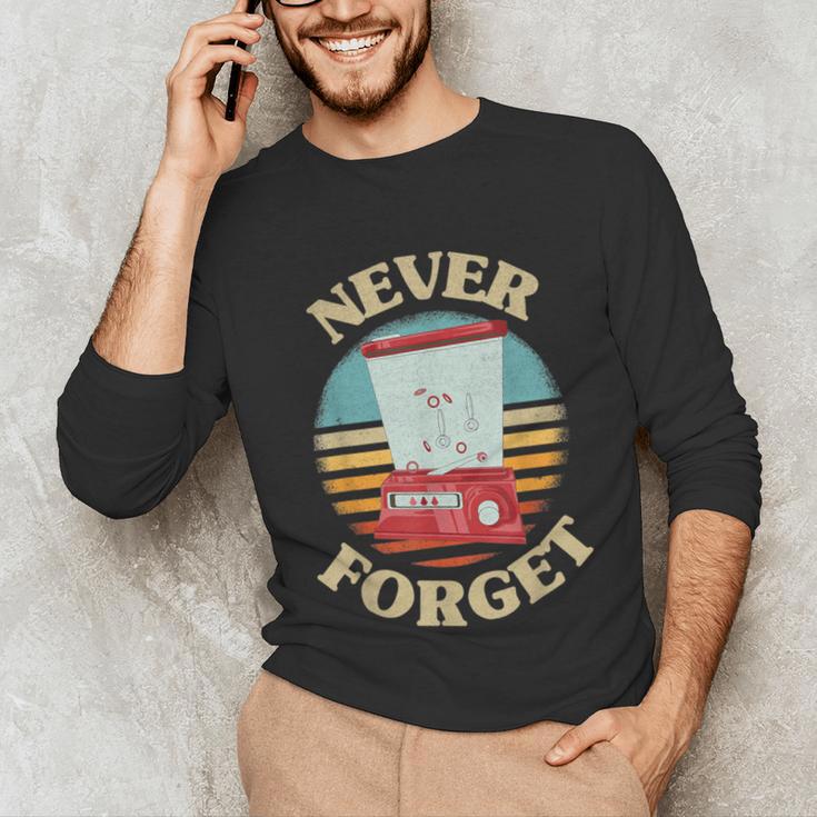 Retro Gaming Never Forget Nostalgia Vintage Unisex Long Sleeve T-Shirt