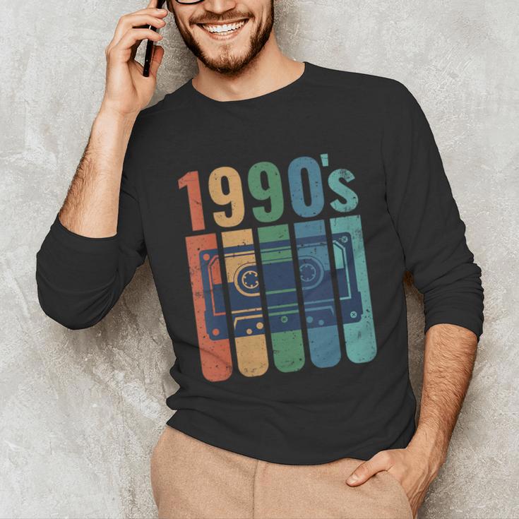 Retro Nineties Style Audio Tape Nostalgia Year 1990 Unisex Long Sleeve T-Shirt