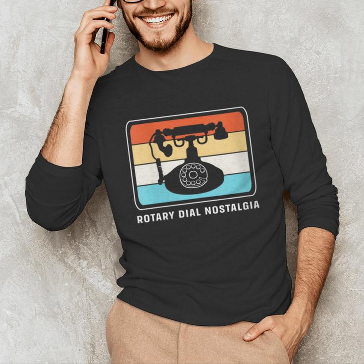 Retro Rotary Dial Nostalgia Dial Phone Unisex Long Sleeve T-Shirt Retro Rotary Dial Nostalgia Dial Phone Unisex Long Sleeve T-Shirt