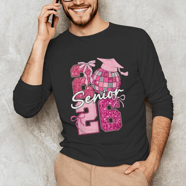 Retro Senior 2026 Coquette Bow Graduation Class Of 2026 Unisex Long Sleeve T-Shirt