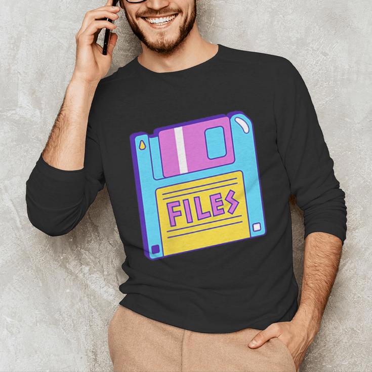 Retro TechnologyOld School Floppy Nostalgia 90s Generation Unisex Long Sleeve T-Shirt