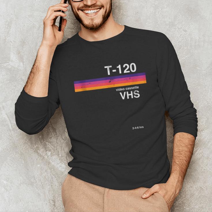 Retro VHS Tape 80s 90s Nostalgia For Movie Fans Unisex Long Sleeve T-Shirt