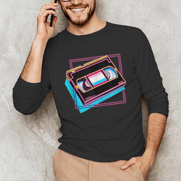 Retro VHS Vaporwave Video Cassette Nostalgia Geek Chic Unisex Long Sleeve T-Shirt Retro VHS Vaporwave Video Cassette Nostalgia Geek Chic Unisex Long Sleeve T-Shirt
