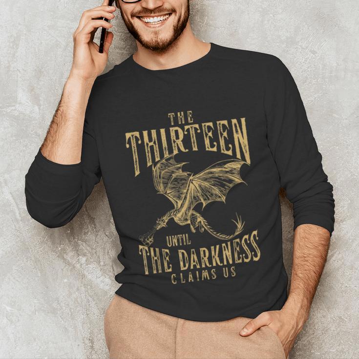 Retro Vintage The Thirteen Until The Darkness Claims Us Book Unisex Long Sleeve T-Shirt Retro Vintage The Thirteen Until The Darkness Claims Us Book Unisex Long Sleeve T-Shirt