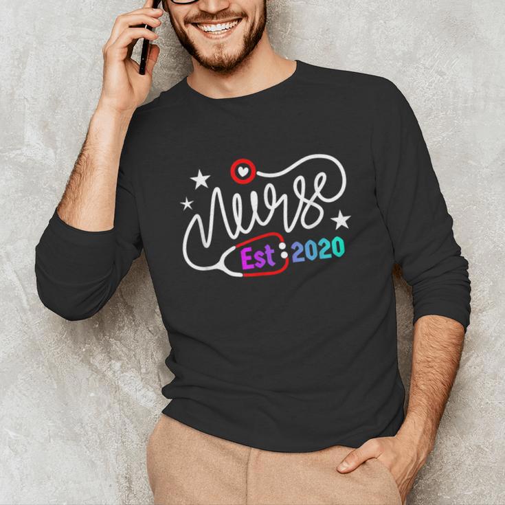 RN New Nurse Est 2020 Cute Nursing School Graduation 2K20 Unisex Long Sleeve T-Shirt