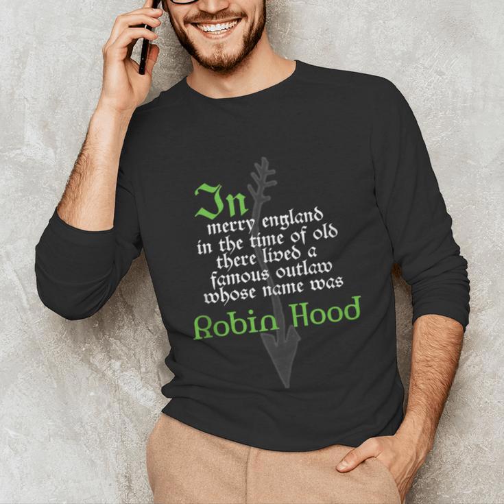 Robin HoodShirt For Book Lovers And Literature Fans Unisex Long Sleeve T-Shirt