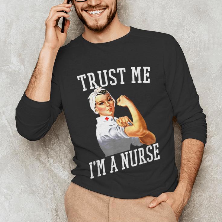 Rosie Riveter Nurse Shirt Nurse Graduation Shirt Unisex Long Sleeve T-Shirt