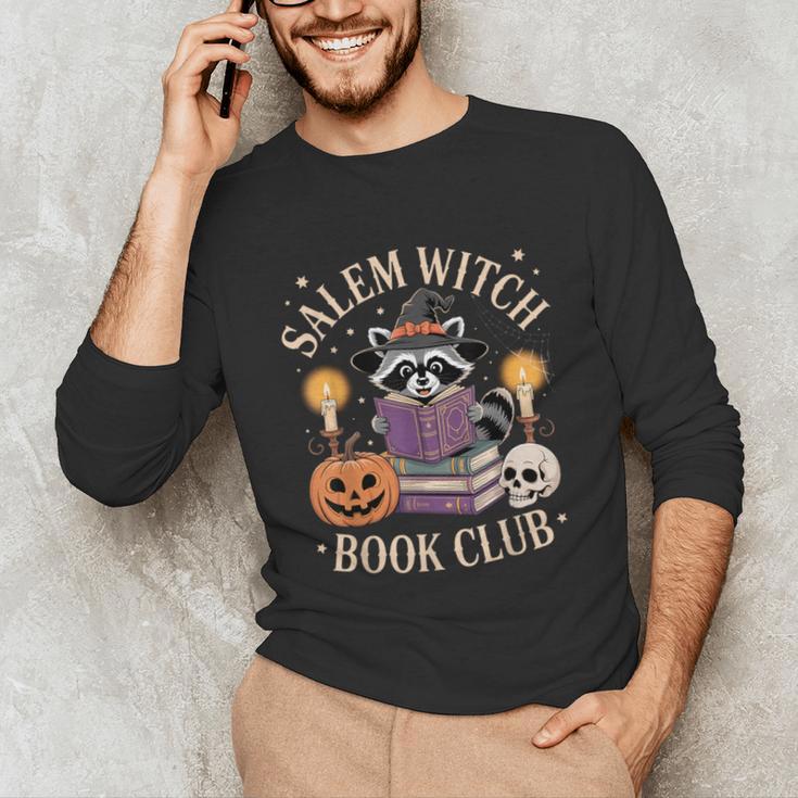 Salem Witch Book Club Bookish Halloween Raccoon Witchcraft Unisex Long Sleeve T-Shirt Salem Witch Book Club Bookish Halloween Raccoon Witchcraft Unisex Long Sleeve T-Shirt