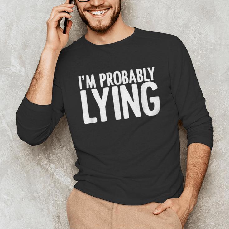 Sarcasm Humor Sassy Quote For Introvert People Unisex Long Sleeve T-Shirt
