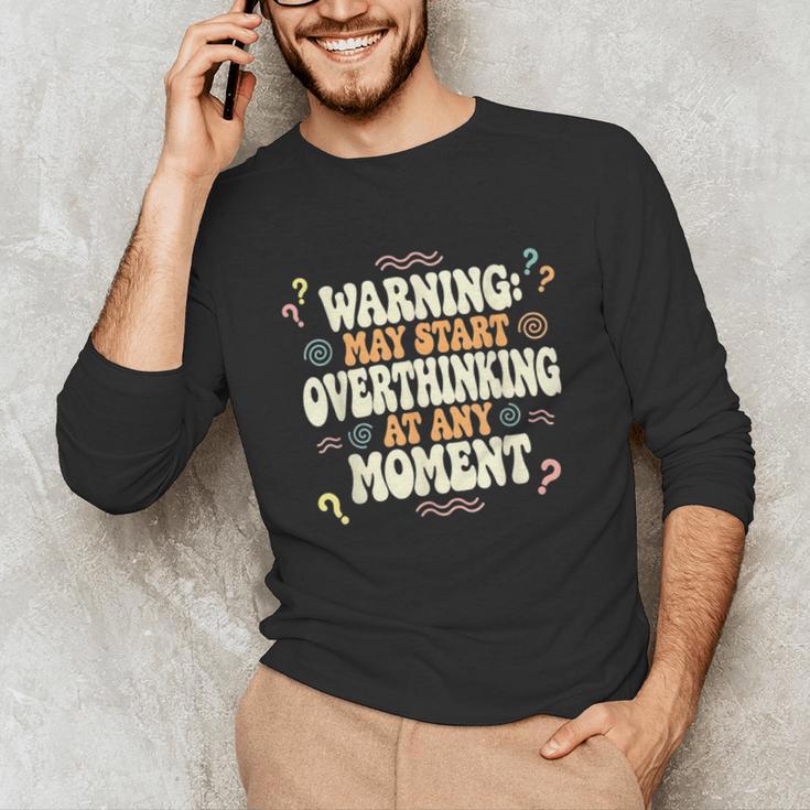 Sarcastic For Deep Thinkers Introverts Groovy Unisex Long Sleeve T-Shirt