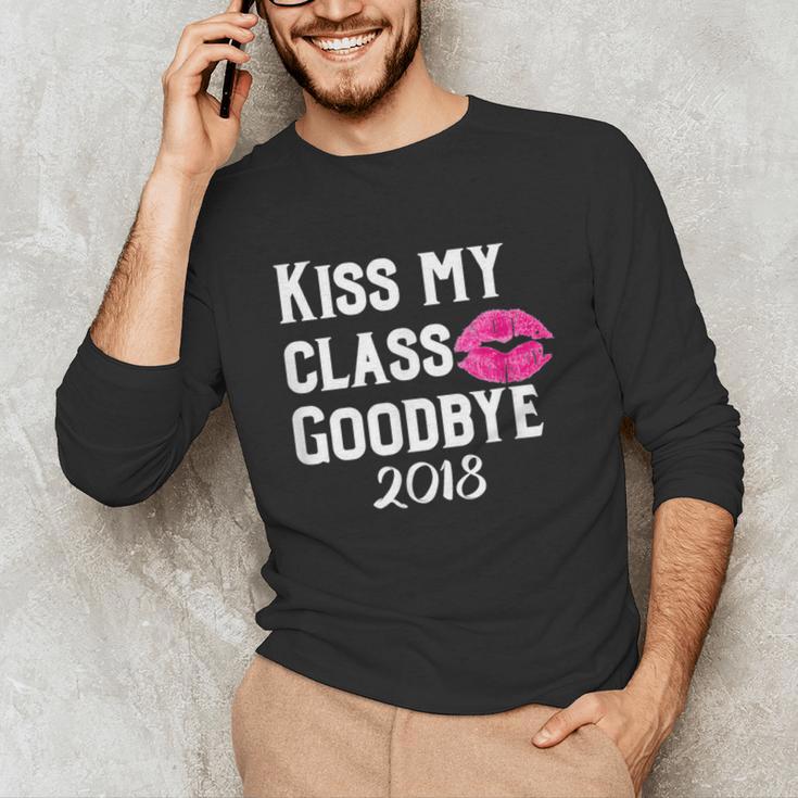 Sen18r Shirt Senior 2018 Graduation Kiss Lips Unisex Long Sleeve T-Shirt