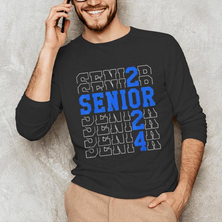 Senior 2024 Graphic Class Of 2024 Graduation Graphic Unisex Long Sleeve T-Shirt