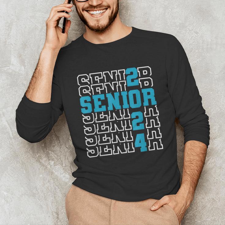 Senior 2024 Graduation Class Of 2024 Senior Boys Girls Unisex Long Sleeve T-Shirt