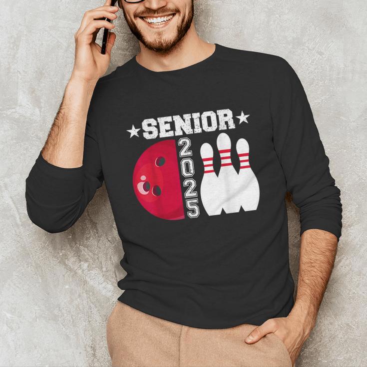 Senior 2025 Bowling Player Class Of 2025 Graduation Seniors Unisex Long Sleeve T-Shirt