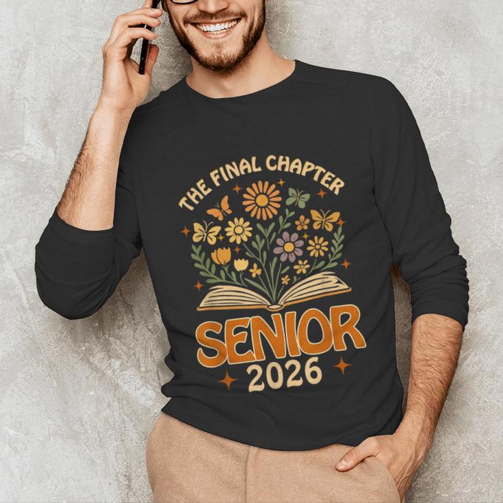 Senior 2026 Final Chapter Retro Book Lover Last First Day Unisex Long Sleeve T-Shirt Senior 2026 Final Chapter Retro Book Lover Last First Day Unisex Long Sleeve T-Shirt