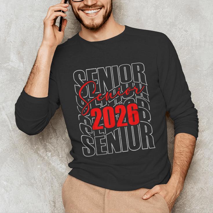 Senior 2026 Retro Class Of 2026 Graduation For Students Unisex Long Sleeve T-Shirt