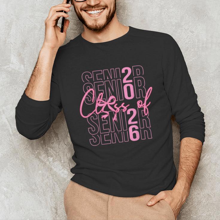 Senior Class Of 2026 Coquette Bow Graduation 2026 Girl Women Unisex Long Sleeve T-Shirt