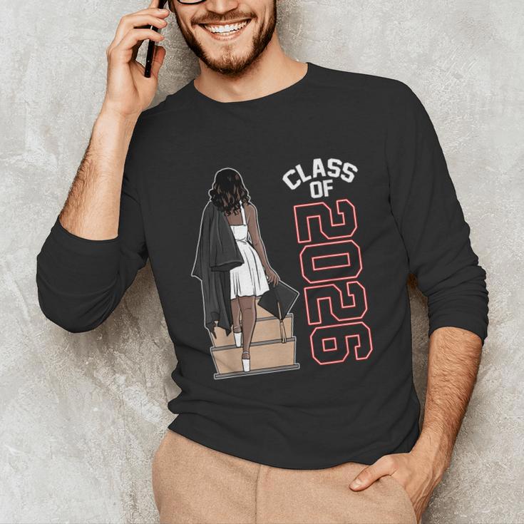 Senior Class Of 2026 Melanin Girl 2026 Graduation Unisex Long Sleeve T-Shirt