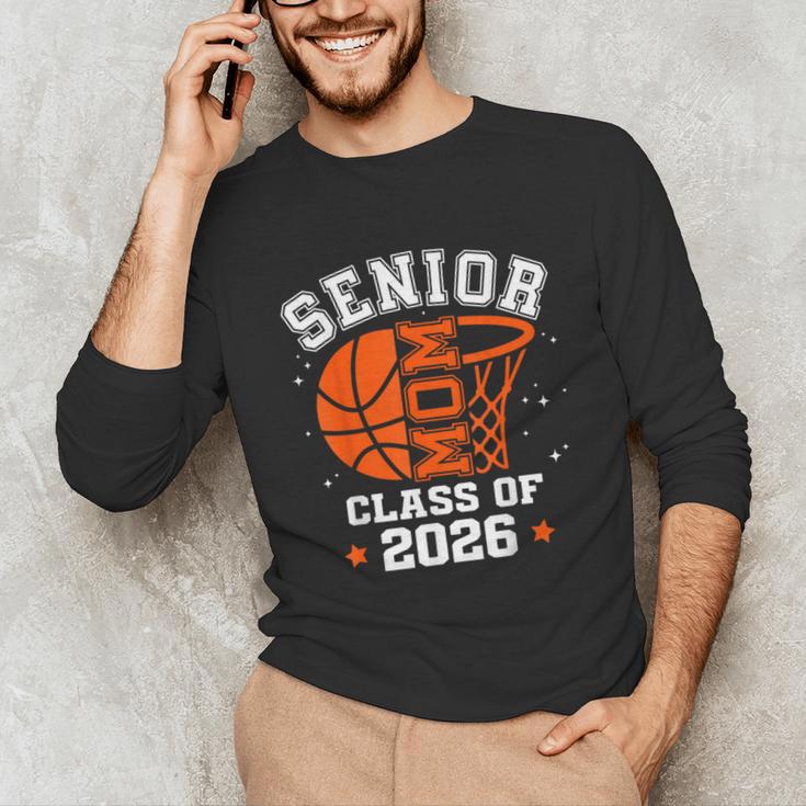 Senior Mom Class Of 2026 Basketball Graduation Unisex Long Sleeve T-Shirt
