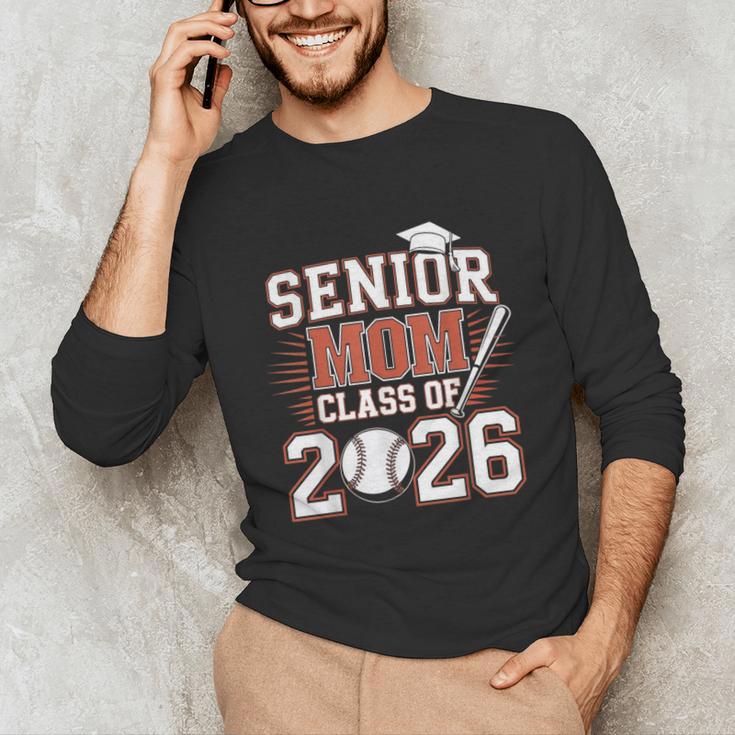 Senior Mom Class Of 2026 Graduate Baseball 2026 Graduation Unisex Long Sleeve T-Shirt