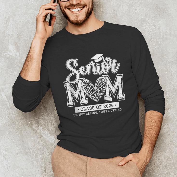 Senior Mom Class Of 2026 Senior Mama 2026 Graduation Leopard Unisex Long Sleeve T-Shirt