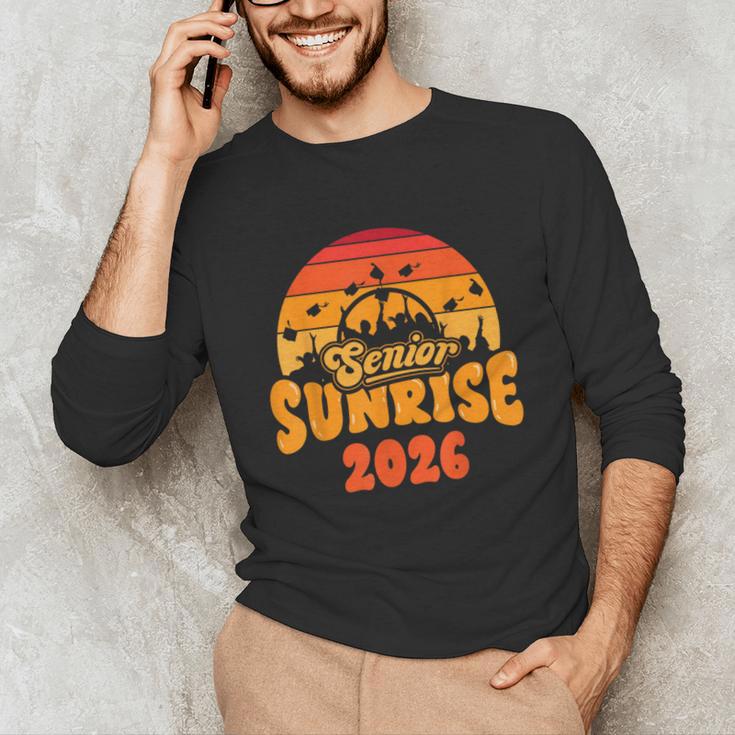 Senior Sunrise Class Of 2026 Graduation Proud Graduate Retro Unisex Long Sleeve T-Shirt
