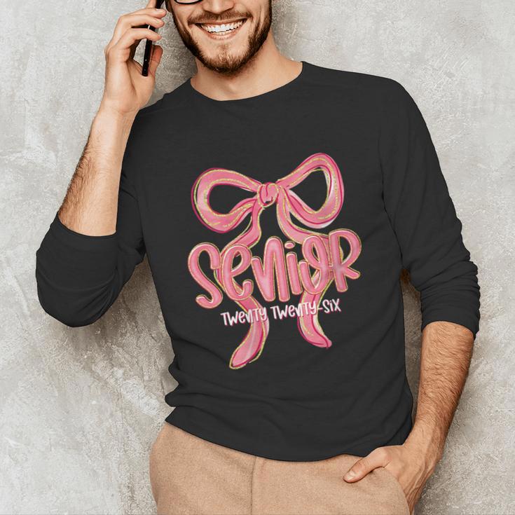 Senior Twenty Twenty-Six Coquette Graduation Class Of 2026 Unisex Long Sleeve T-Shirt