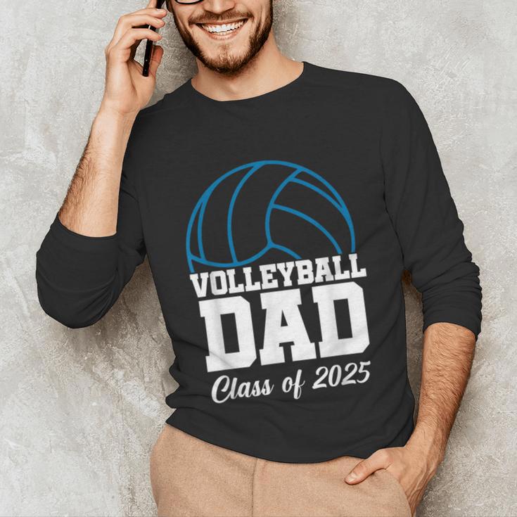 Senior Volleyball Dad Class Of 2025 Graduation Graduate Unisex Long Sleeve T-Shirt