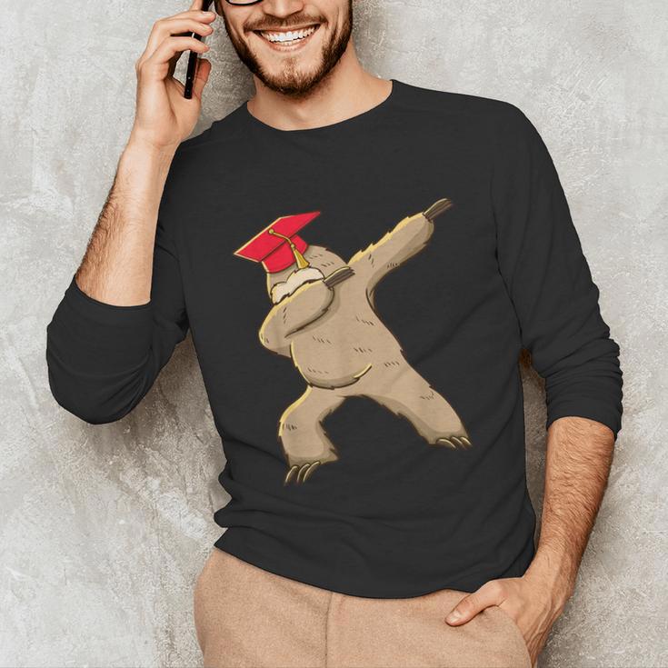 Sloth Dabbing Shirt Graduation Day Shirt See Ya Unisex Long Sleeve T-Shirt