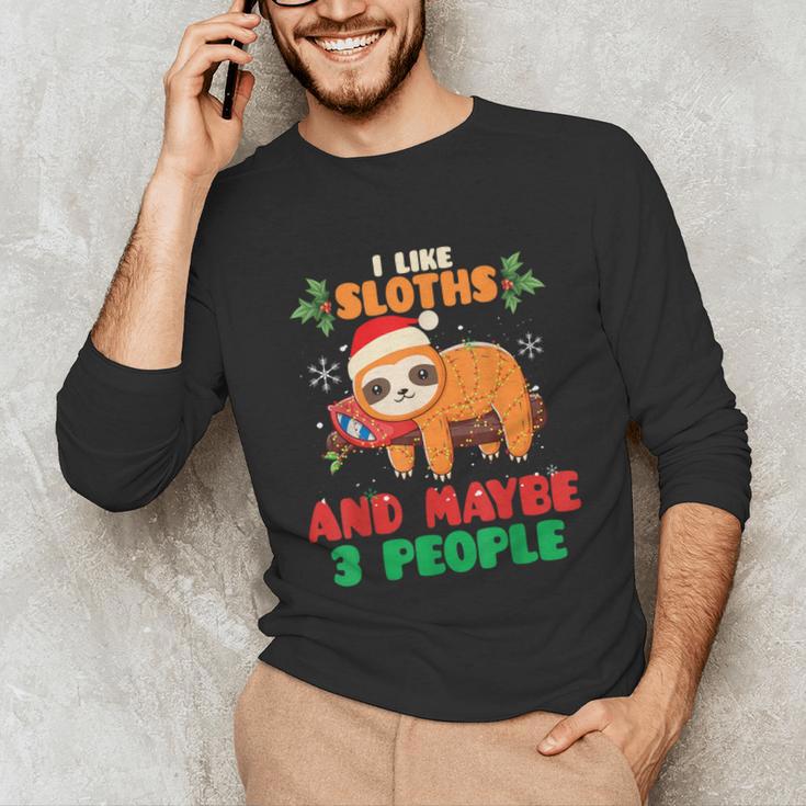 Sloth For Sloth Lover Men Women Kids Introverts Unisex Long Sleeve T-Shirt Sloth For Sloth Lover Men Women Kids Introverts Unisex Long Sleeve T-Shirt