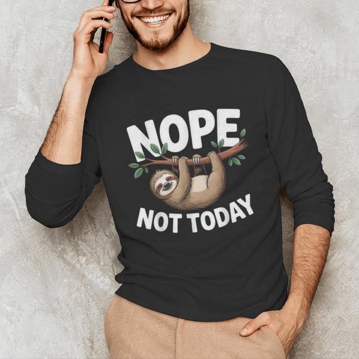 Sloth Shirts Cute Introvert Nope Not Today Sloth Unisex Long Sleeve T-Shirt Sloth Shirts Cute Introvert Nope Not Today Sloth Unisex Long Sleeve T-Shirt
