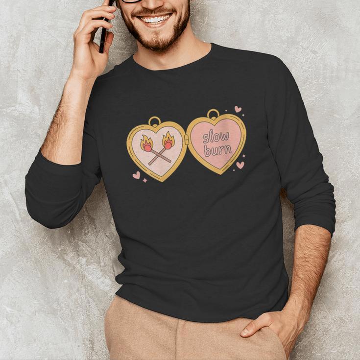 Slow Burn Romance Book Lover Tee Unisex Long Sleeve T-Shirt Slow Burn Romance Book Lover Tee Unisex Long Sleeve T-Shirt