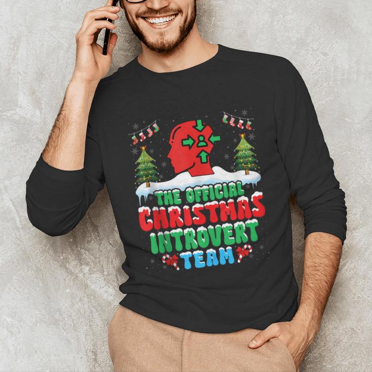 Snow Christmas Introvert Team Introverted Introvert Xmas Unisex Long Sleeve T-Shirt Snow Christmas Introvert Team Introverted Introvert Xmas Unisex Long Sleeve T-Shirt